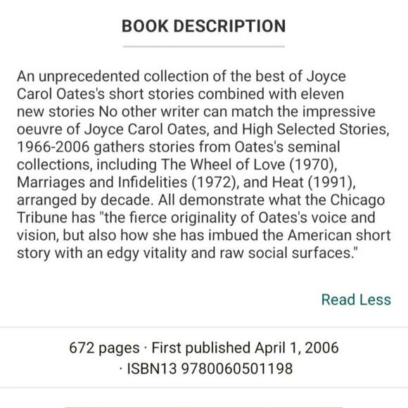 3/$12 Joyce Carol Oates High Lonesome Paperback Book - Picture 3 of 8